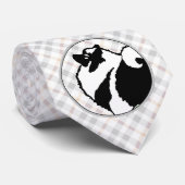 キーソングラフィックス – かわいいオリジナルドッグアート ネクタイ (ロール)