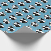 キーソングラフィックス – かわいいオリジナルドッグアート ラッピングペーパー (角)