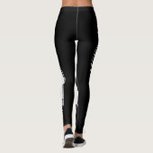 キーソングラフィックス – かわいいオリジナルドッグアート レギンス (裏面)