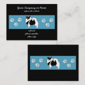 キーソングラフィックス – かわいいオリジナルドッグアート 名刺 (正面/裏面)