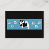 キーソングラフィックス – かわいいオリジナルドッグアート 名刺 (裏面)