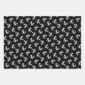 キーソングラフィック概要可愛いオリジナルペットドッグアート ラッピングペーパーシート (正面3)