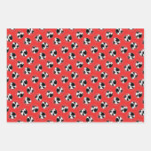 キーソングラフィック概要可愛いオリジナルペットドッグアート ラッピングペーパーシート (正面)