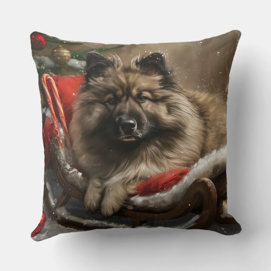 キーソンドッグクリスマスフェスティバル クッション (裏面)