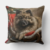 キーソンドッグクリスマスフェスティバル クッション (正面)