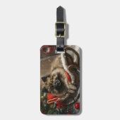 キーソンドッグクリスマスフェスティバル ラゲッジタグ (正面縦)