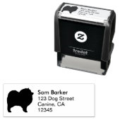 キーソンドッグブリードシルエット差出人住所 セルフインキングスタンプ (インサイチュ)