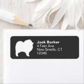 キーソンドッグブリードシルエット差出人住所 ラベル (インサイチュ)