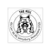 キーソンドッグ差出人住所ファミリー ラバースタンプ (インプリント)