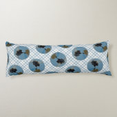 キーソンバレエ写真可愛いオリジナルドッグアート ボディピロー (裏面)