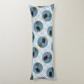 キーソンバレエ写真可愛いオリジナルドッグアート ボディピロー (裏面 (縦))