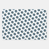 キーソンバレエ写真可愛いオリジナルドッグアート ラッピングペーパーシート (正面2)