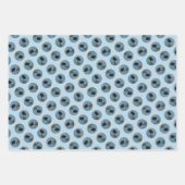 キーソンバレエ写真可愛いオリジナルドッグアート ラッピングペーパーシート (正面)