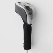 キーソンパピースケッチ – かわいいオリジナルドッグアート ゴルフヘッドカバー (アングル)