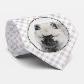 キーソンパピースケッチ – かわいいオリジナルドッグアート ネクタイ (ロール)