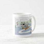 キーソン漫画の犬の敏捷性 |可愛いキーシー コーヒーマグカップ (正面右)