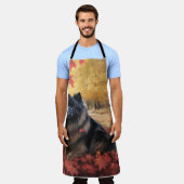 キーソン紅葉秋 エプロン (着用した状態)