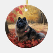 キーソン紅葉秋 セラミックオーナメント (正面)