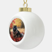 キーソン紅葉秋 セラミックボールオーナメント (右)