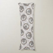 キーソン絵を描のお尻ズアットザゲートかわいいドッグアート ボディピロー (正面縦)