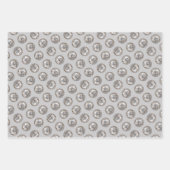 キーソン絵を描のお尻ズアットザゲートかわいいドッグアート ラッピングペーパーシート (正面3)