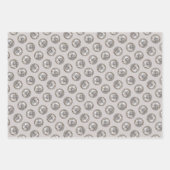 キーソン絵を描のお尻ズアットザゲートかわいいドッグアート ラッピングペーパーシート (正面)