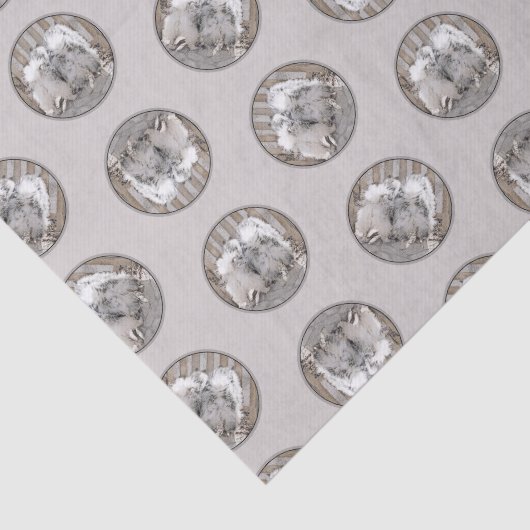 キーソン絵を描のお尻ズアットザゲートかわいいドッグアート 薄葉紙 (詳細)