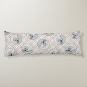 キーソン絵を描の眠っている子犬オリジナルドッグアート ボディピロー (裏面)