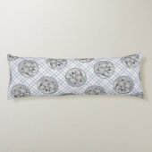 キーソン絵を描ズかわいいオリジナルペットドッグアート ボディピロー (裏面)