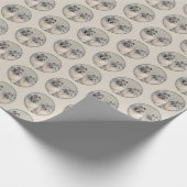 キーソン絵画ブラザーズ – オリジナルドッグアート ラッピングペーパー (角)