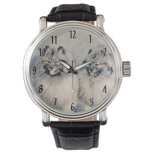 キーソン絵画ブラザーズ – オリジナルドッグアート 腕時計