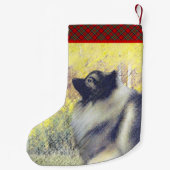 キーソン《植物》アスペン絵画ズ – かわいいオリジナルドッグアート スモールクリスマスストッキング (裏面)