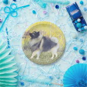 キーソン《植物》アスペン絵画ズ – かわいいオリジナルドッグアート ペーパープレート (パーティー)