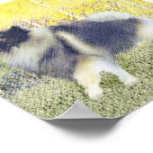 キーソン《植物》アスペン絵画ズ – かわいいオリジナルドッグアート ポスター (角)