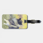 キーソン《植物》アスペン絵画ズ – かわいいオリジナルドッグアート ラゲッジタグ (裏面横)
