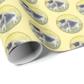 キーソン《植物》アスペン絵画ズ – かわいいオリジナルドッグアート ラッピングペーパー (ロールコーナー)