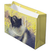 キーソン《植物》アスペン絵画ズ – かわいいオリジナルドッグアート ラージペーパーバッグ (正面アングル)