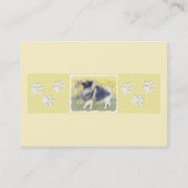 キーソン《植物》アスペン絵画ズ – かわいいオリジナルドッグアート 名刺 (裏面)