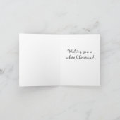 キーソン「雪を降らせろ!」 かわいい犬のクリスマス シーズンカード (内部)