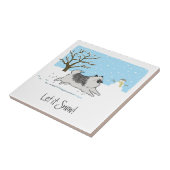 キーソン「雪を降らせろ」 タイル (側面)