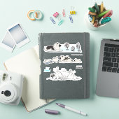 キーソンKeeshonden犬用ビニールステッカーセット シール (iPadカバー)