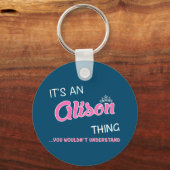 キーチが分からないのはアリソンだ キーホルダー (正面)