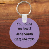 キーチェイン失った鍵を返す キーホルダー (正面)