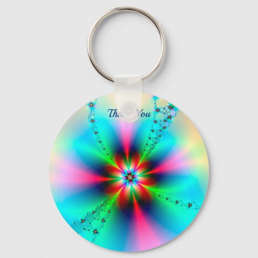 キーチェイン(芸術的フローラデザイン) キーホルダー (正面)