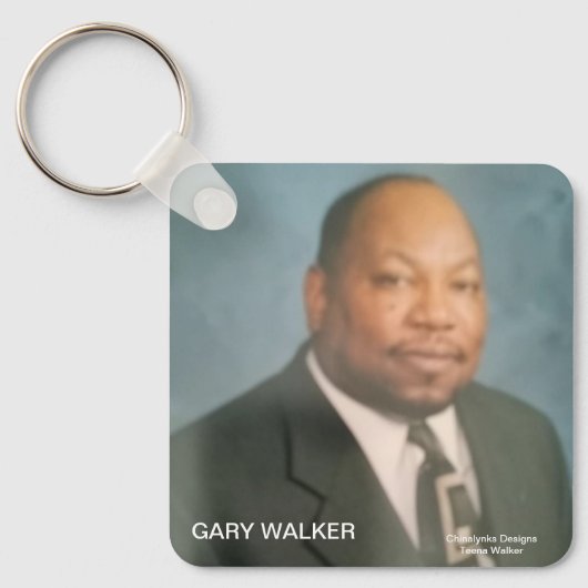 キーチェパーソナライズされたーン キーホルダー (正面)