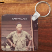 キーチェパーソナライズされたーン キーホルダー (裏面)