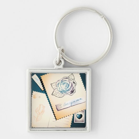 キーチェーンお母さんを愛してる キーホルダー (正面)