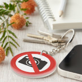 キーチェーンが許可された写真なし キーホルダー (正面右)