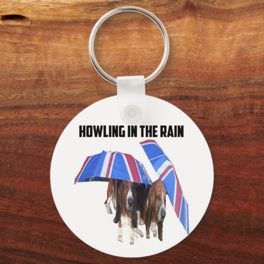 キーチェーンが雨の中で泣いている キーホルダー (正面)