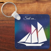 キーチェーンで帆 キーホルダー (正面)